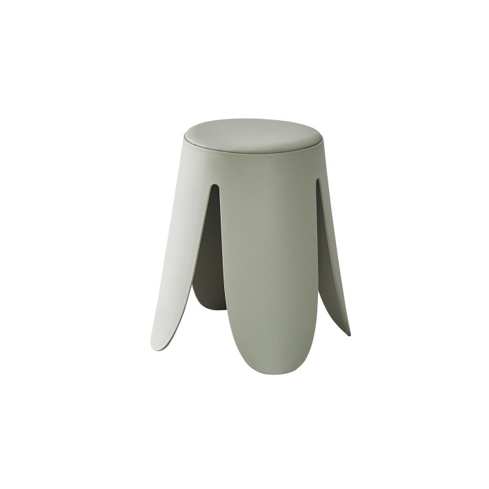 Tabouret OSTIN coloris Gris-Vert, grâce a son design atypique il s'adapte a tous types de salon