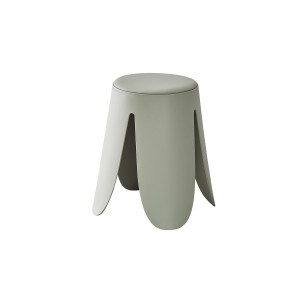 Tabouret OSTIN coloris Gris-Vert, grâce a son design atypique il s'adapte a tous types de salon