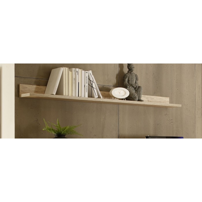 Etagère murale, collection SHOW, coloris chêne clair