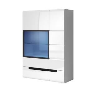 Bibliothèque, vitrine, vaisselier collection LUCIA. Modèle XL. Meuble design.