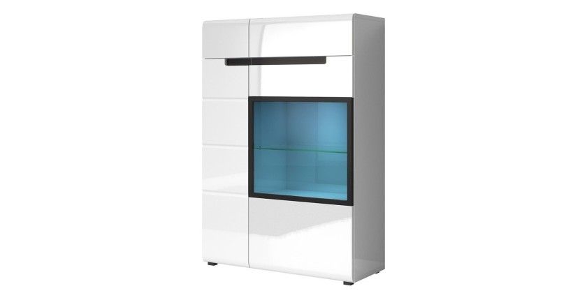 Bibliothèque, vitrine, vaisselier collection LUCIA. Meuble design.