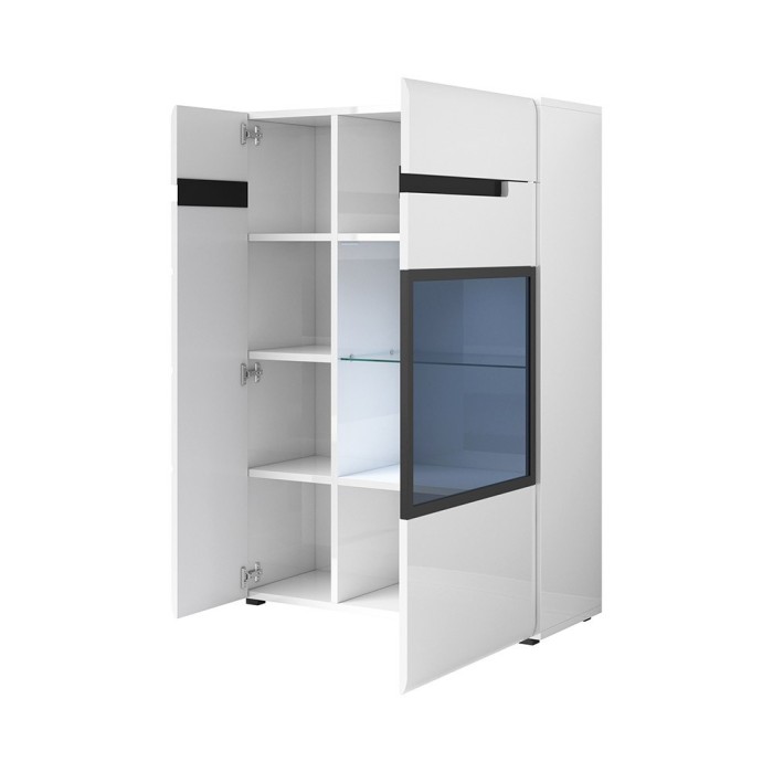 Bibliothèque, vitrine, vaisselier collection LUCIA. Meuble design.