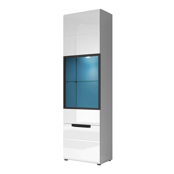 Vitrine collection LUCIA modèle haut. Meuble design idéal pour votre salle à manger