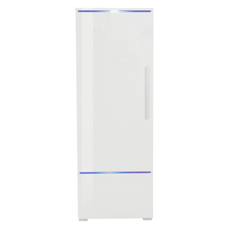 Vitrine collection RIO modèle haut coloris blanc. Ouverture gauche