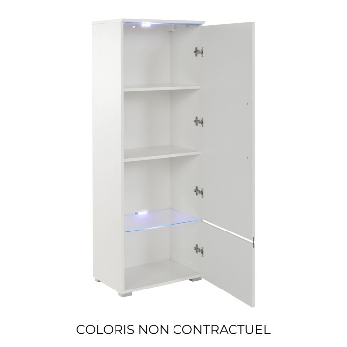 Vitrine collection RIO modèle haut coloris noir. Ouverture droite