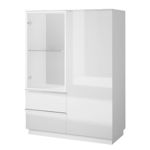 Buffet haut collection ZANTE. Coloris blanc brillant