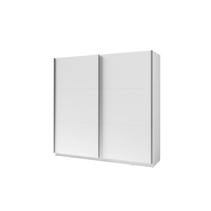 Chambre à coucher complète COMOS. Lit 160X200 avec sommier, garde robe 200cm, chevets, commode.