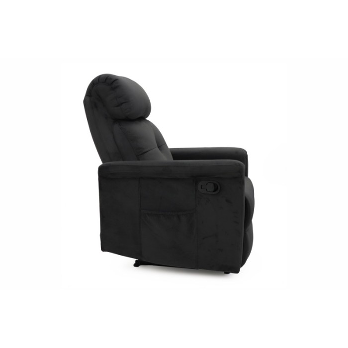 Fauteuil relaxation relevable manuellement VENISE coloris noir