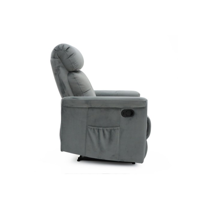 Fauteuil relaxation relevable manuellement VENISE coloris gris