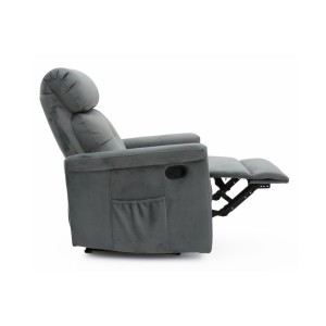 Fauteuil relaxation relevable manuellement VENISE coloris gris