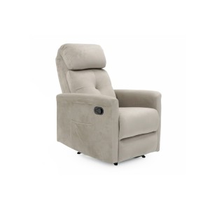 Fauteuil relaxation relevable manuellement VENISE coloris beige