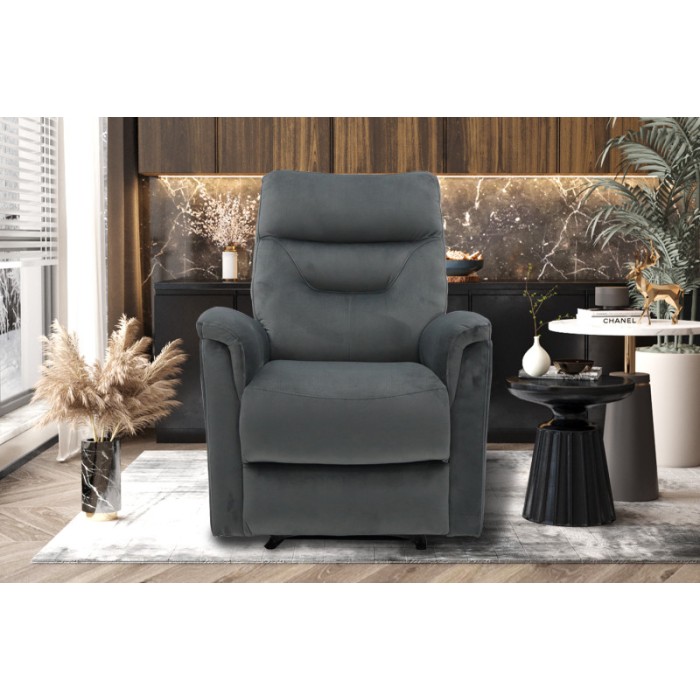 Fauteuil relaxation relevable manuellement PARIS coloris gris