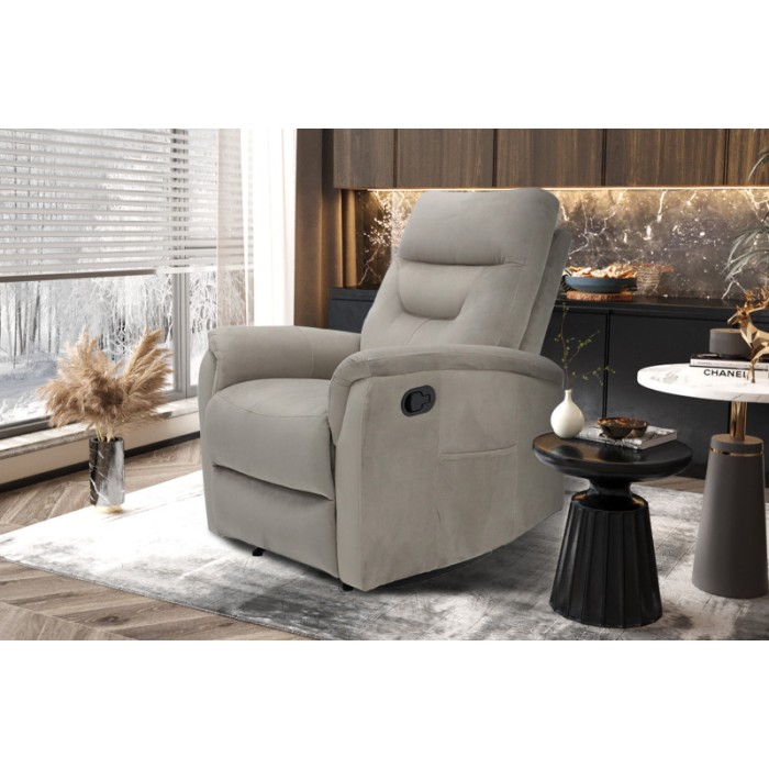 Fauteuil relaxation relevable manuellement PARIS coloris beige
