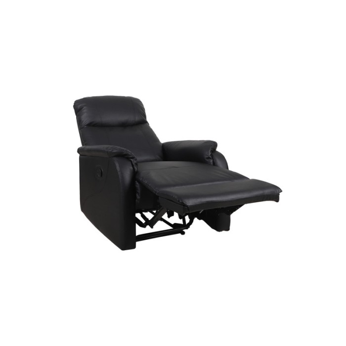 Fauteuil relaxation relevable manuellement BERLIN coloris noir