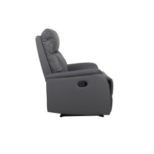 Fauteuil relaxation relevable manuellement BERLIN coloris gris