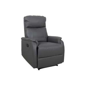 Fauteuil relaxation relevable manuellement BERLIN coloris gris