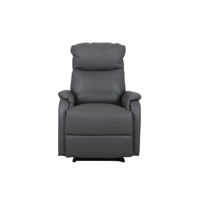 Fauteuil relaxation relevable manuellement BERLIN coloris gris