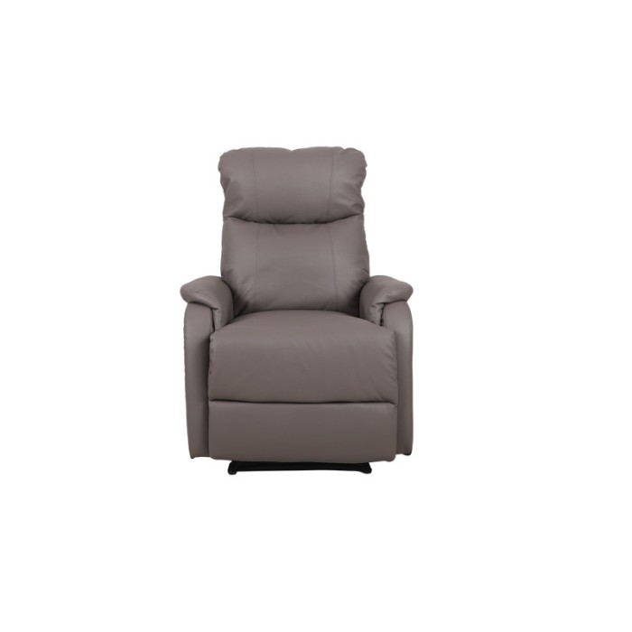 Fauteuil relaxation relevable manuellement BERLIN coloris taupe