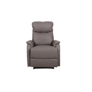 Fauteuil relaxation relevable manuellement BERLIN coloris taupe