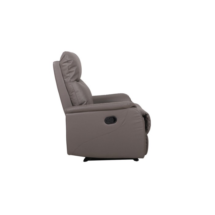 Fauteuil relaxation relevable manuellement BERLIN coloris taupe