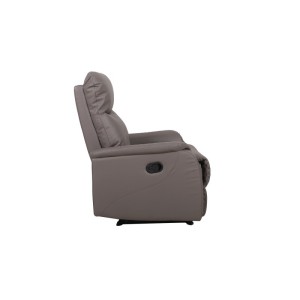 Fauteuil relaxation relevable manuellement BERLIN coloris taupe