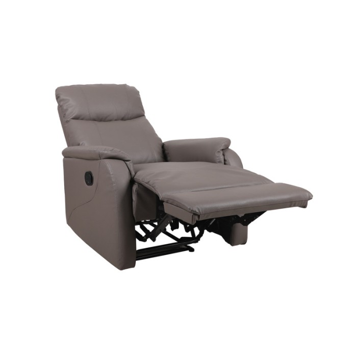 Fauteuil relaxation relevable manuellement BERLIN coloris taupe