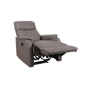 Fauteuil relaxation relevable manuellement BERLIN coloris taupe