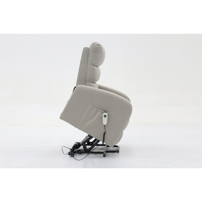 Fauteuil relaxation releveur electrique SYDNEY Tissu Gris clair