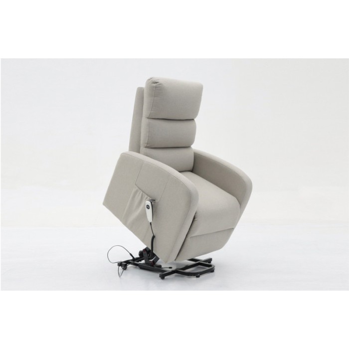 Fauteuil relaxation releveur electrique SYDNEY Tissu Gris clair