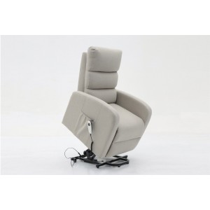Fauteuil relaxation releveur electrique SYDNEY Tissu Gris clair