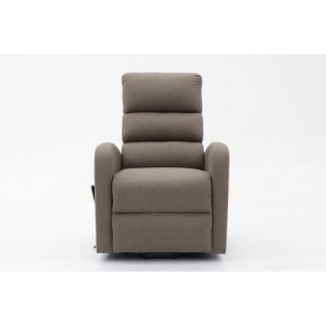 Fauteuil relaxation releveur electrique SYDNEY Tissu Taupe