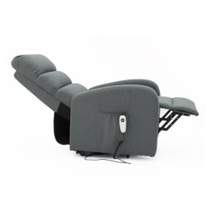 Fauteuil relax electrique SYDNEY Tissu Gris Foncé