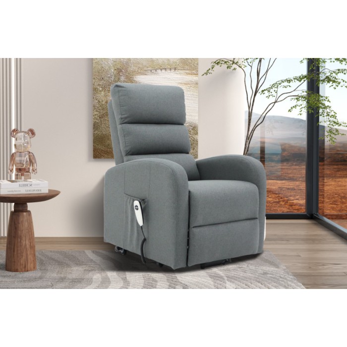 Fauteuil relax electrique SYDNEY Tissu Gris Foncé