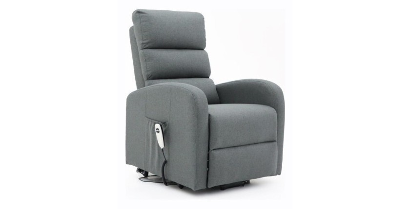 Fauteuil relax electrique SYDNEY Tissu Gris Foncé