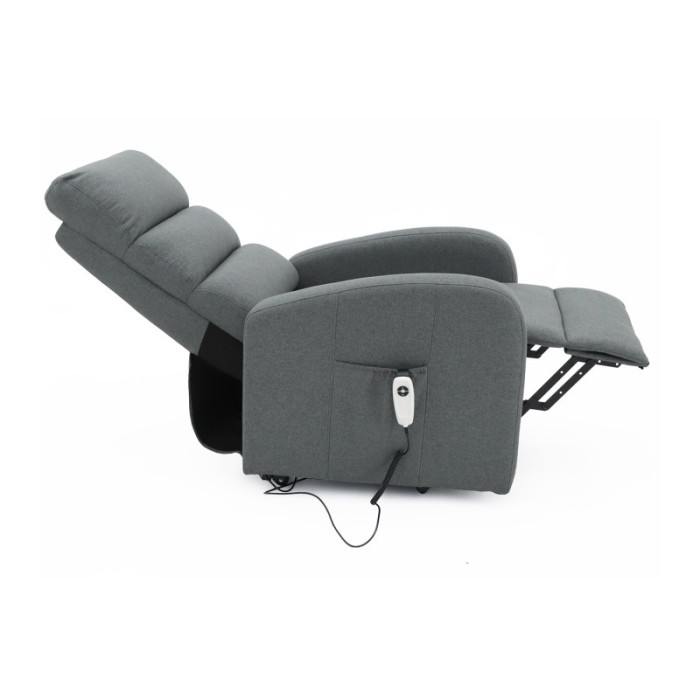 Fauteuil relax electrique SYDNEY Tissu Gris Foncé