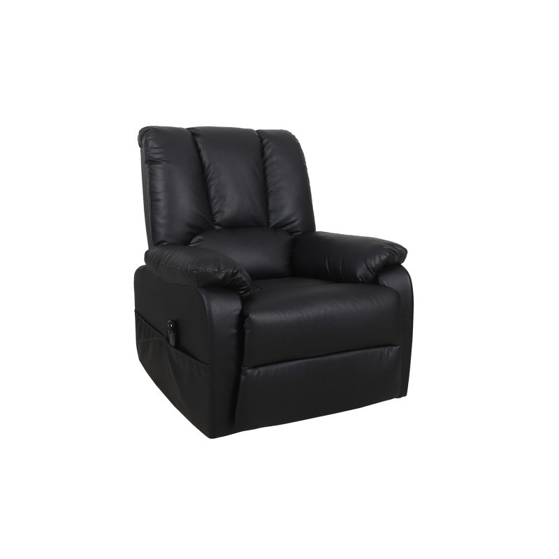 Fauteuil relax electrique TAIWAN simili noir PU