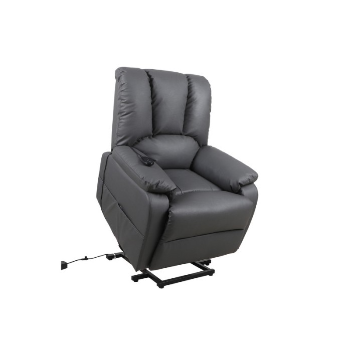 Fauteuil relax électrique TAIWAN simili gris PU