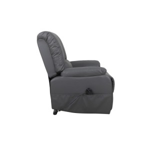 Fauteuil relax électrique TAIWAN simili gris PU