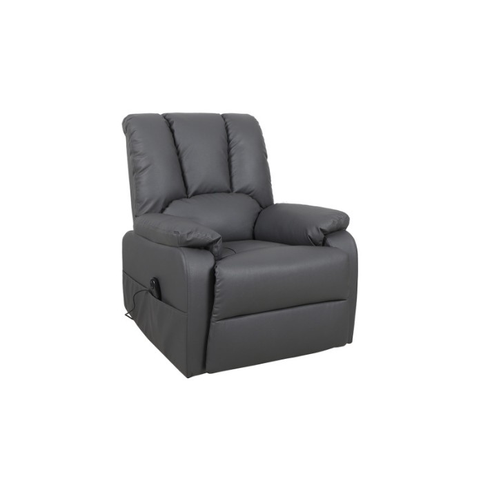 Fauteuil relax électrique TAIWAN simili gris PU