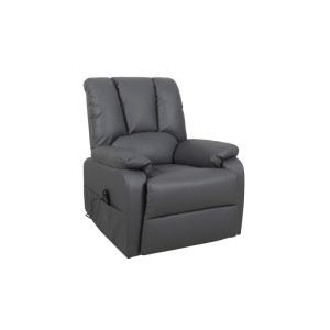 Fauteuil relax électrique TAIWAN simili gris PU
