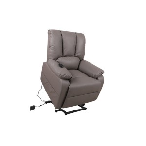 Fauteuil relax électrique TAIWAN simili taupe PU