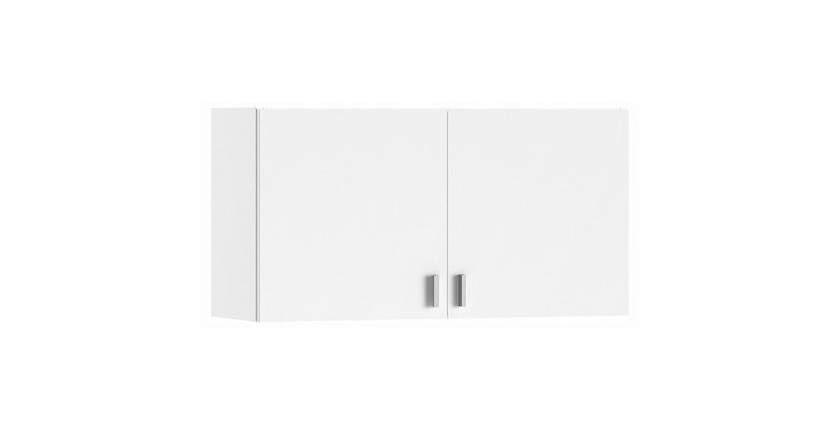 Armoire murale 2 portes collection GOURMET design blanc. Hauteur 53cm