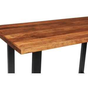 Table à manger AWANI longueur 160cm en bois exotique mangolia