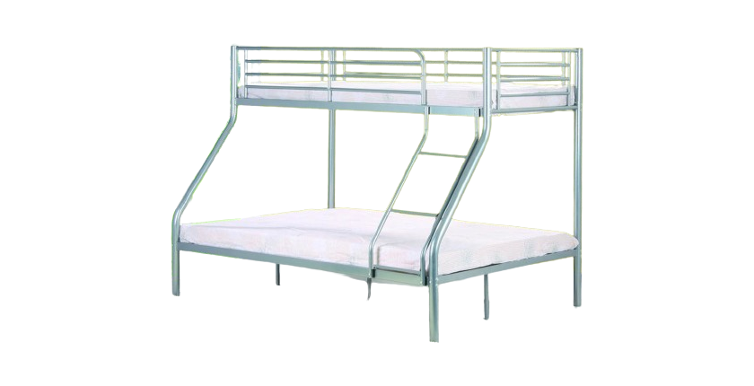 Lit superposé 3 places en métal collection NICOLAS. Idéal petit espace.