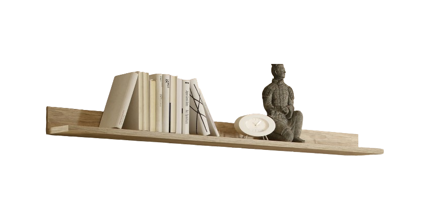 Etagère murale, collection SHOW, coloris chêne clair