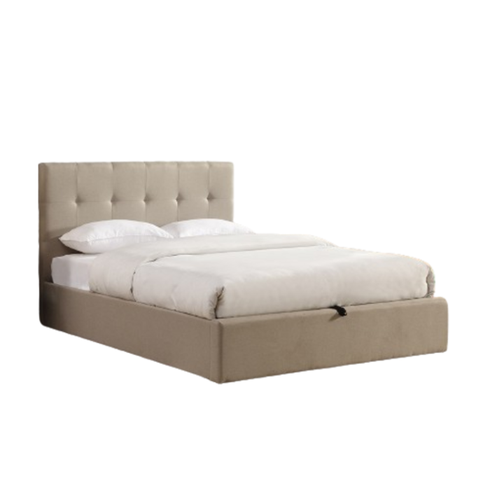 Lit coffre collection DESERT - Couleur beige - 180x200cm - Sommier inclus