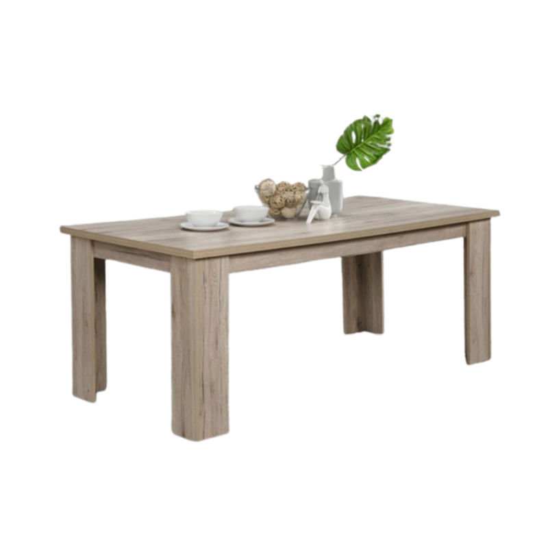 Table 190 x 90 Collection VERMONT. Coloris bois - Style rustique.