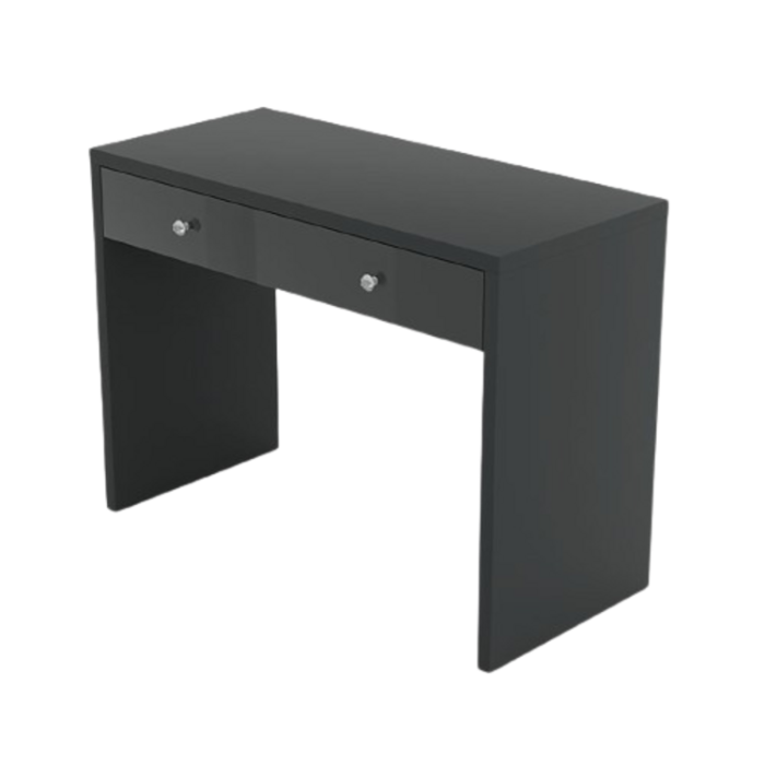 Bureau droit design avec grand tiroir collection BRIXTON coloris gris.