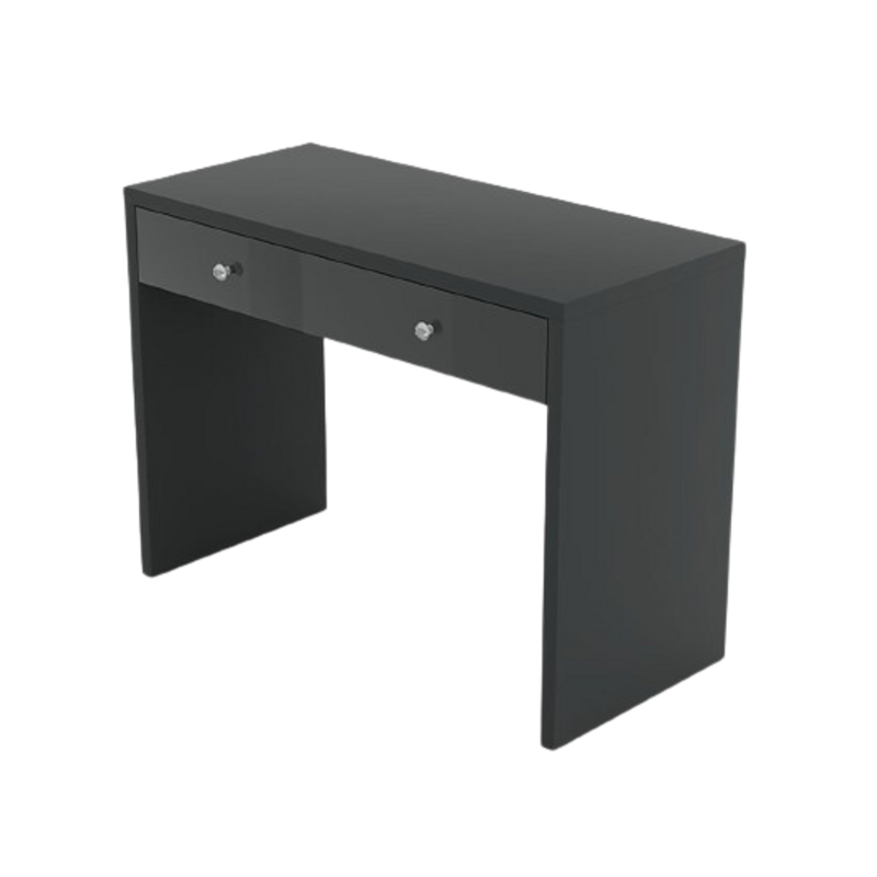 Bureau droit design avec grand tiroir collection BRIXTON coloris gris.