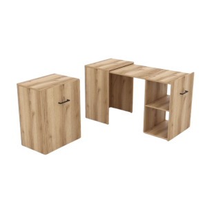 Bureau pliable spécial petite espace collection FLIP coloris chêne.